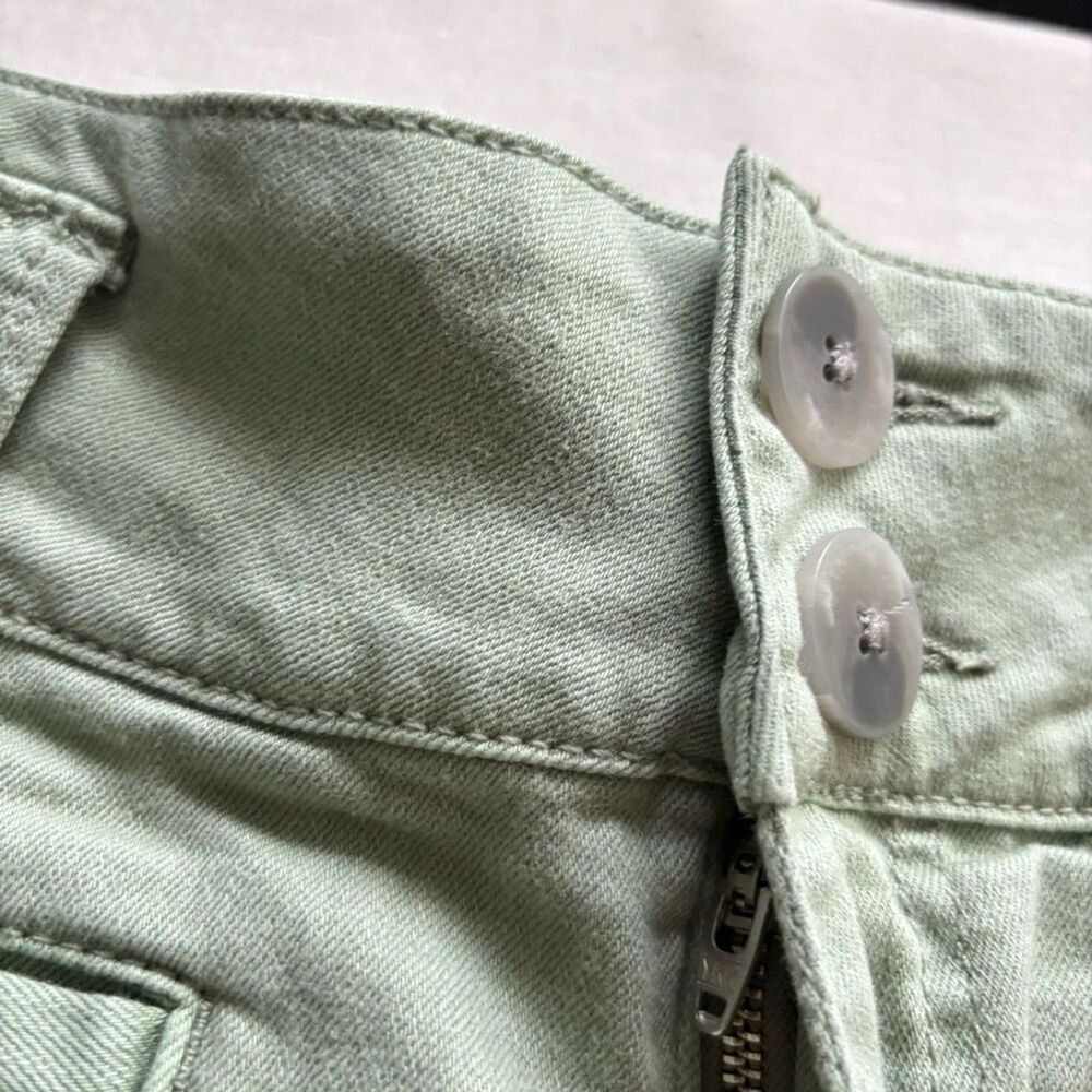 Anthropologie Pilcro & the Letterpress High Rise Flare Jeans Green 28 - Picture 5 of 12